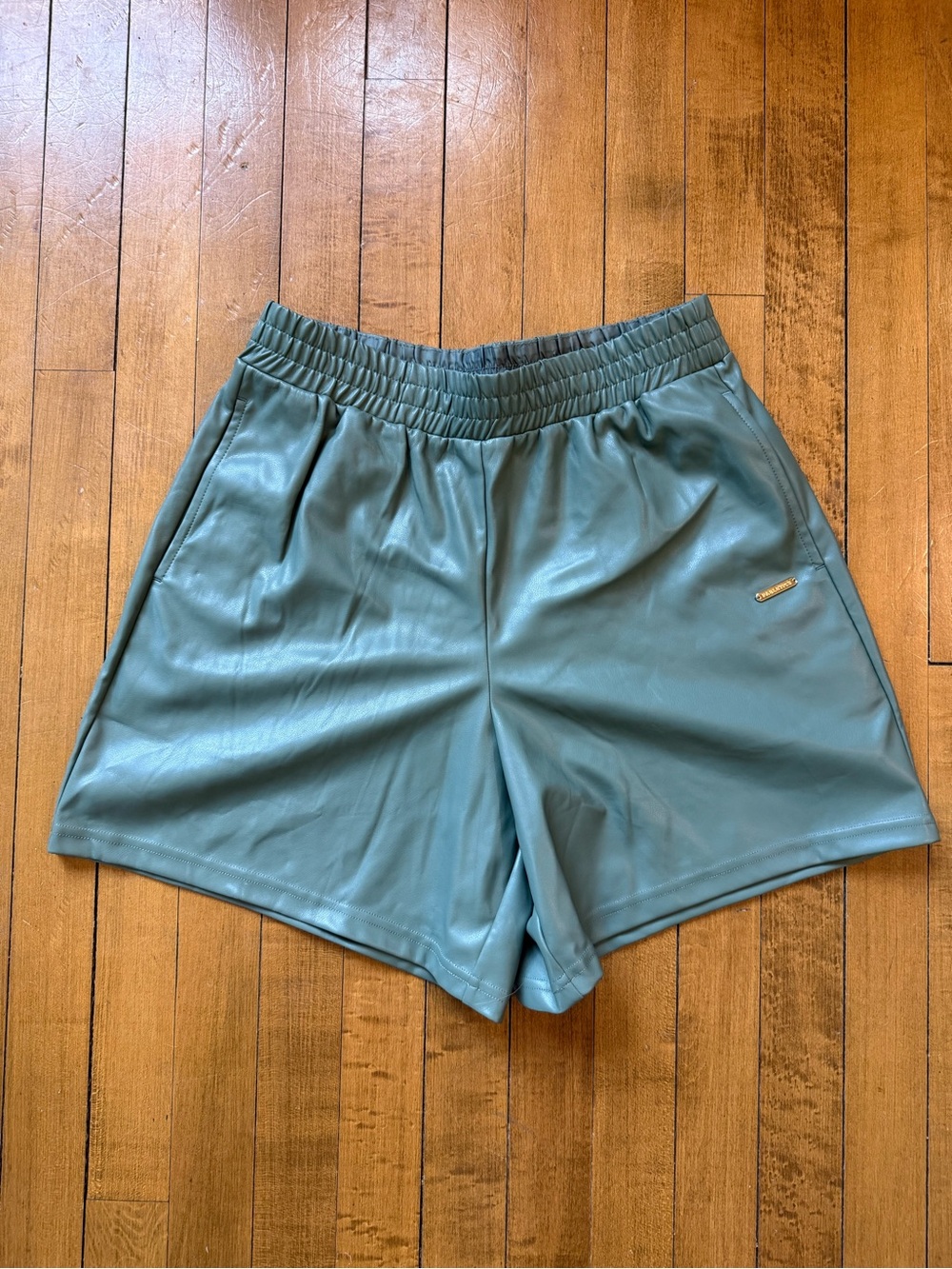 Fabletics Vegan Leather High Waisted Shorts | Women’s Size Small